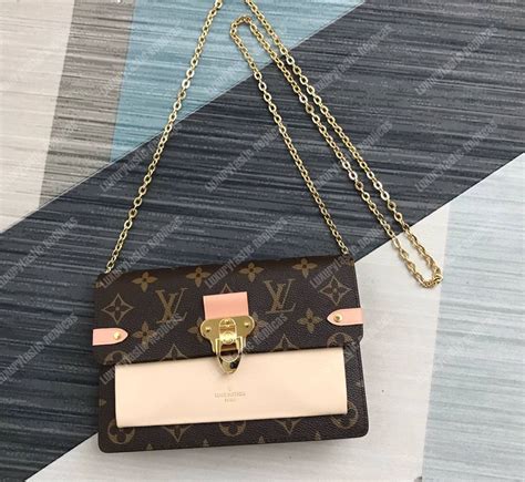 louis vuitton monogram vavin pm|vavin chain wallet.